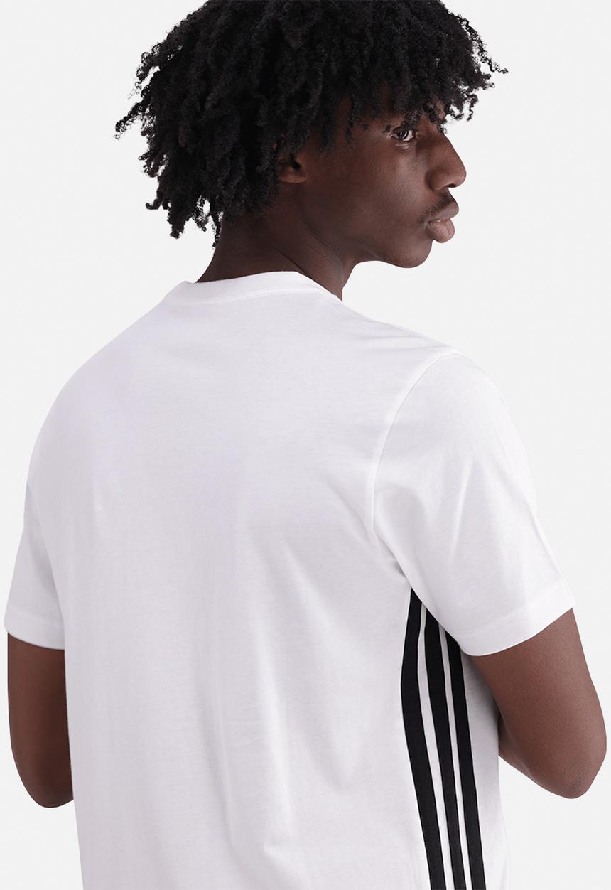 adidas Performance - Essentials 3-Stripes Single Jersey T-Shirt - White
