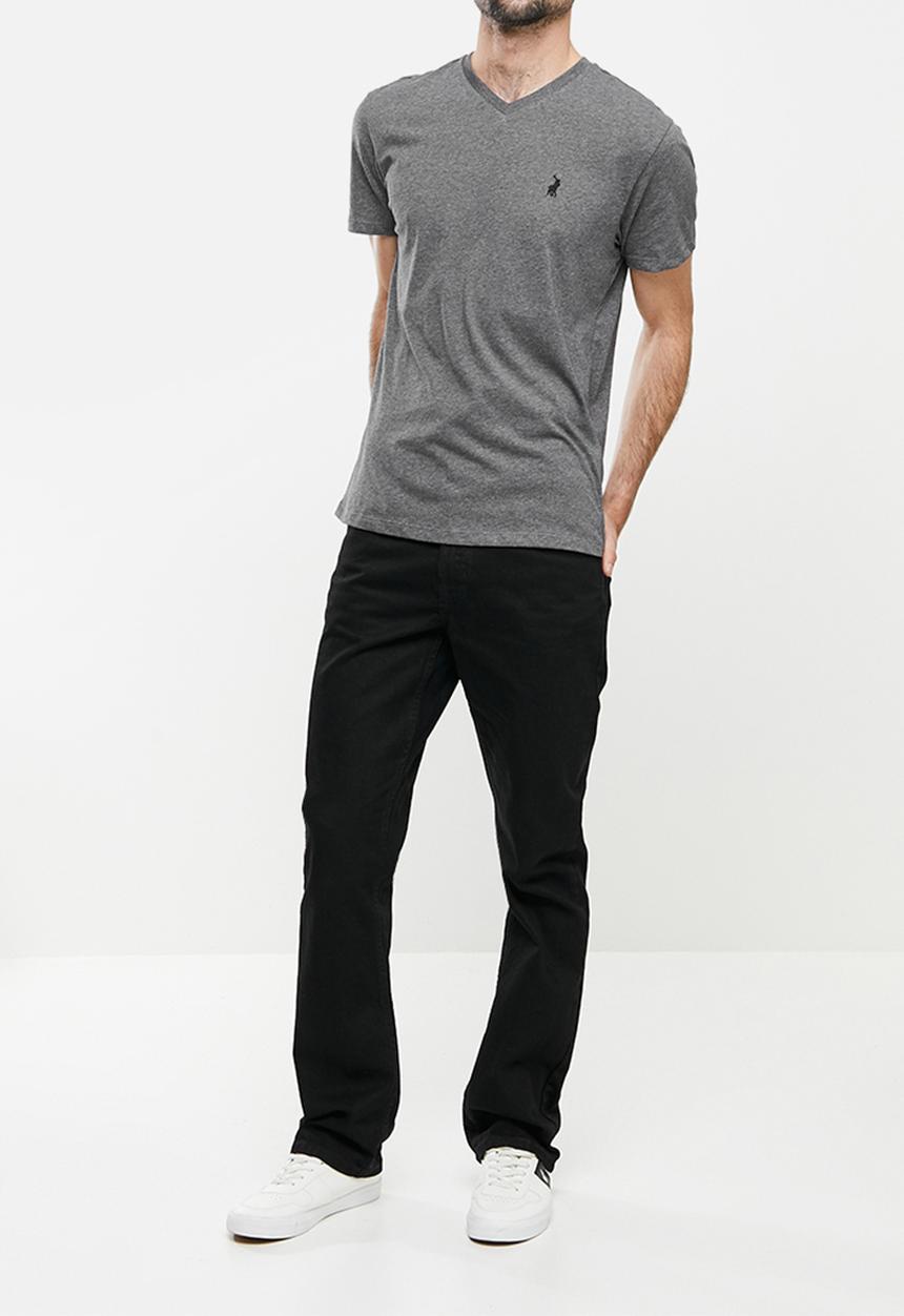 POLO - Mens vneck T-shirt - charcoal