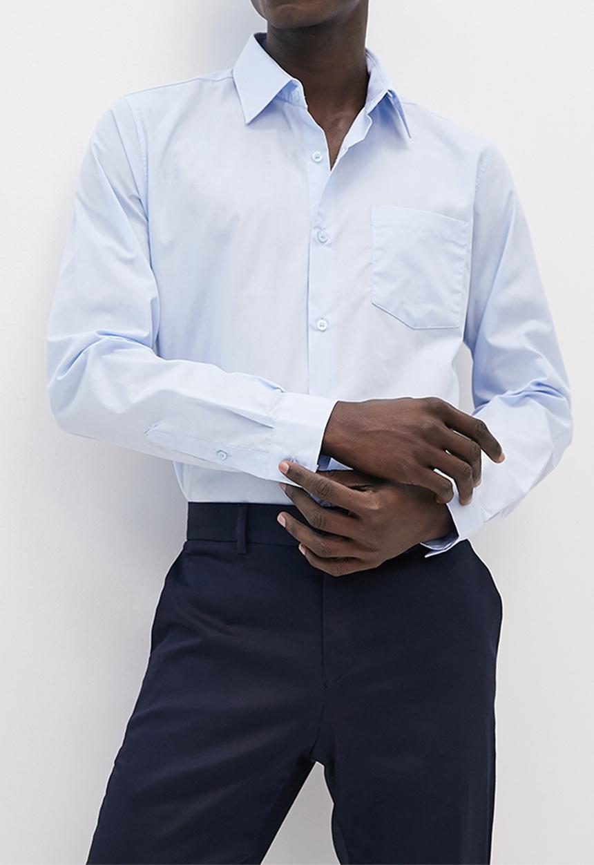 Superbalist - Easy care regular fit shirt - sky