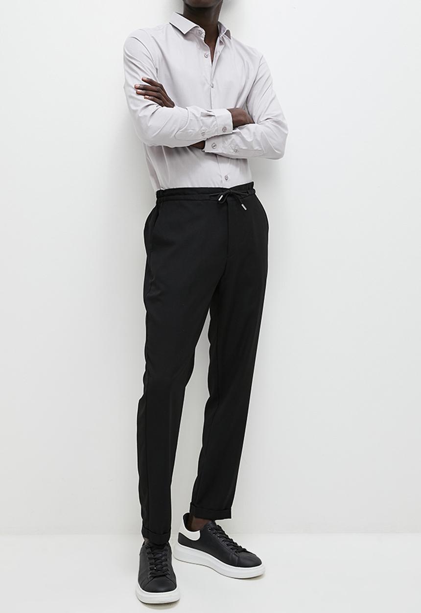Superbalist - Easy care slim fit shirt light - grey