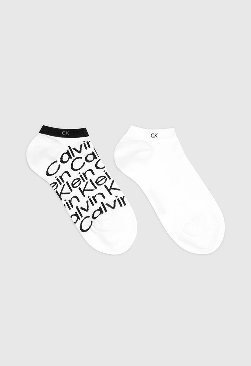 Calvin Klein - Ck Men Sneaker 2P All Over Print - White
