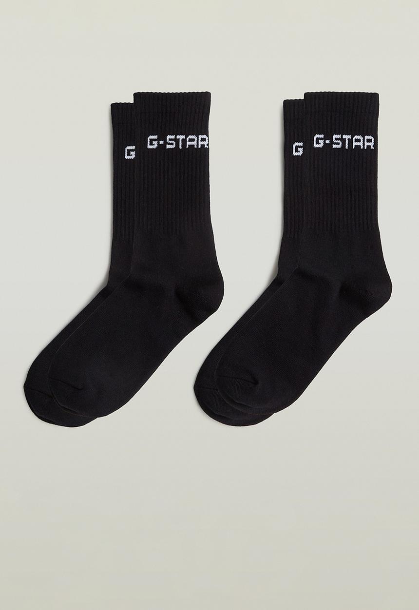G-STAR - 2pack sports socks - black