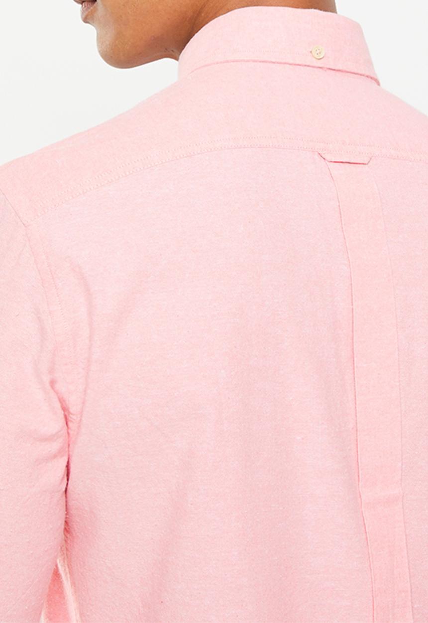 Ben Sherman - Cotton oxford shirt - lt pink