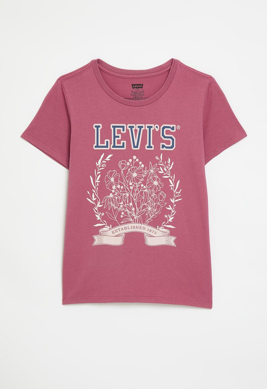 Levi’s® - Lvg collegiate short sleeve tee - rose wine
