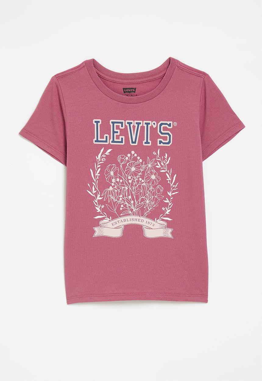 Levi’s® - Lvg collegiate short sleeve tee - rose wine