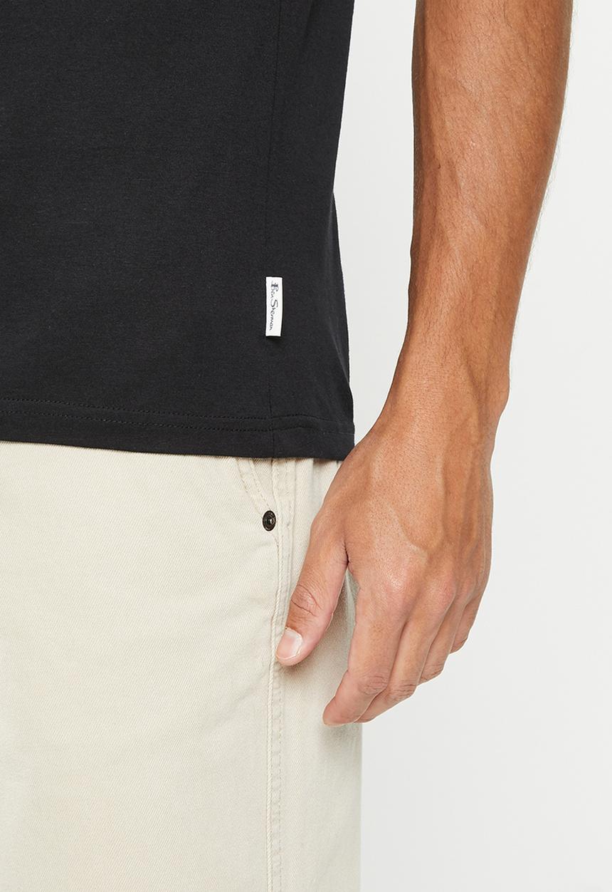 Ben Sherman - BIG TARGET TEE - BLACK