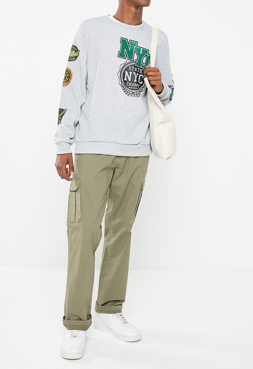 Brave Soul - Rochester sweatshirt - light grey marl