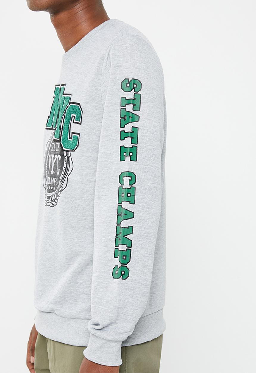 Brave Soul - Rochester sweatshirt - light grey marl