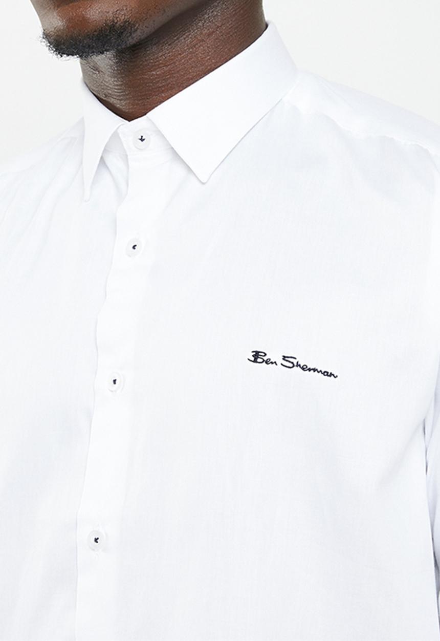 Ben Sherman - ESSENTIAL BEN SHERMAN SHIRT L/S - WHITE