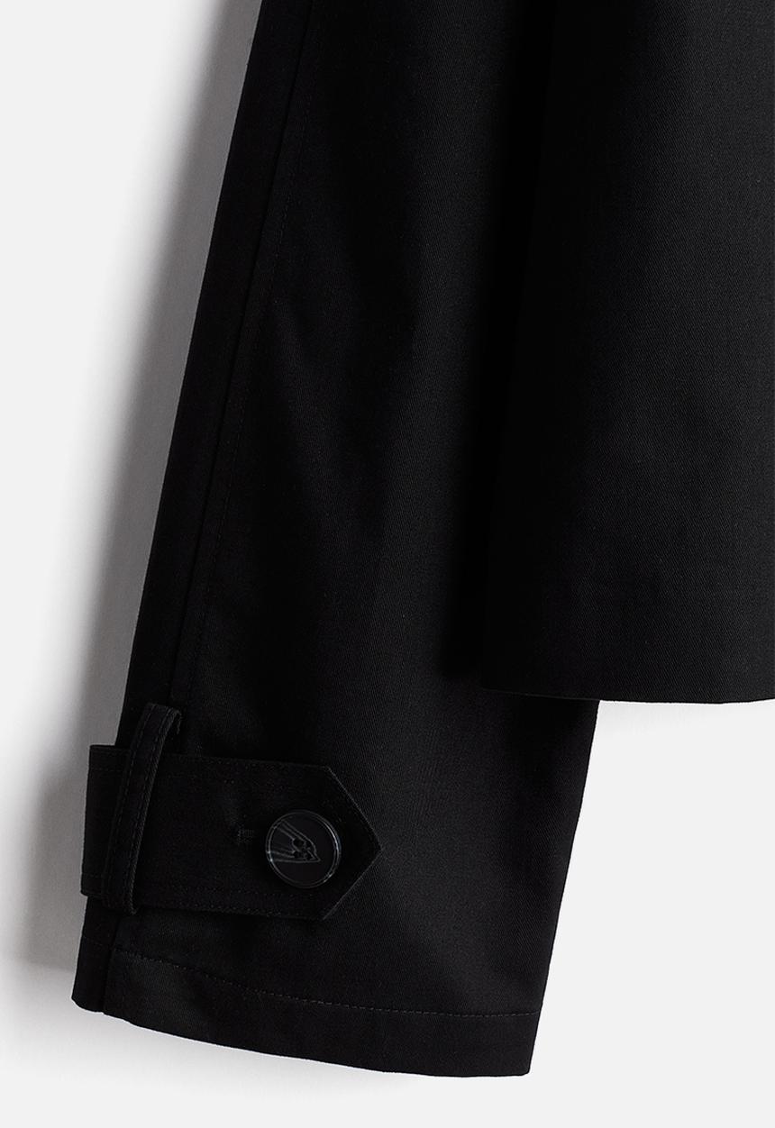 H&M - Short trench coat - black