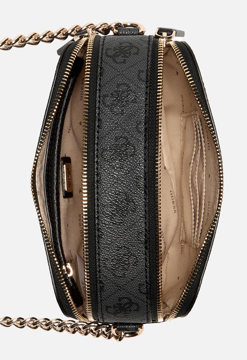 GUESS - Noelle camera crossbody - coal logo
