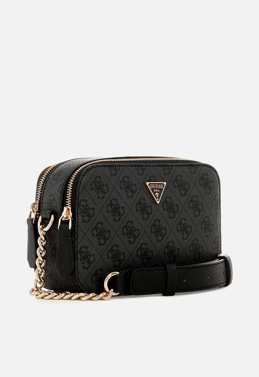 GUESS - Noelle camera crossbody - coal logo