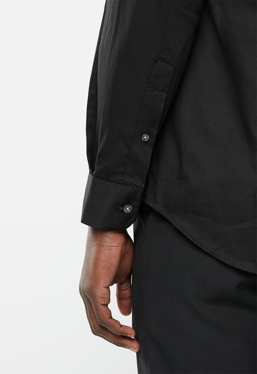 Ben Sherman - ESSENTIAL BEN SHERMAN SHIRT L/S - BLACK