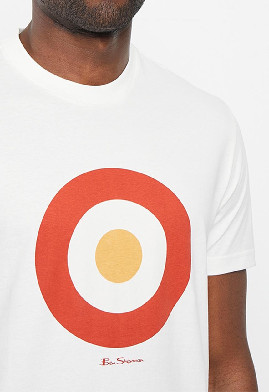 Ben Sherman - Target T-shirt - ivory red