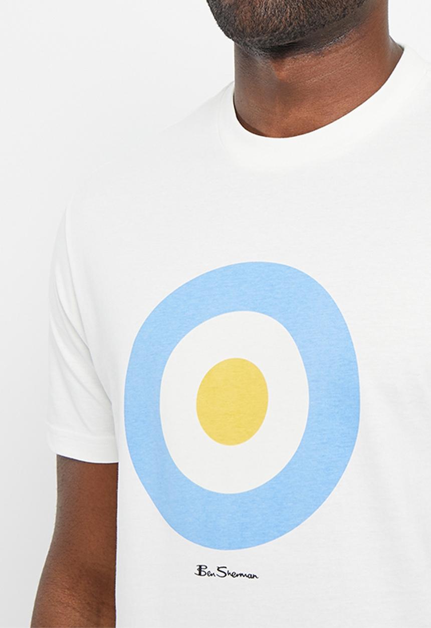 Ben Sherman - Target T-shirt - ivory blue