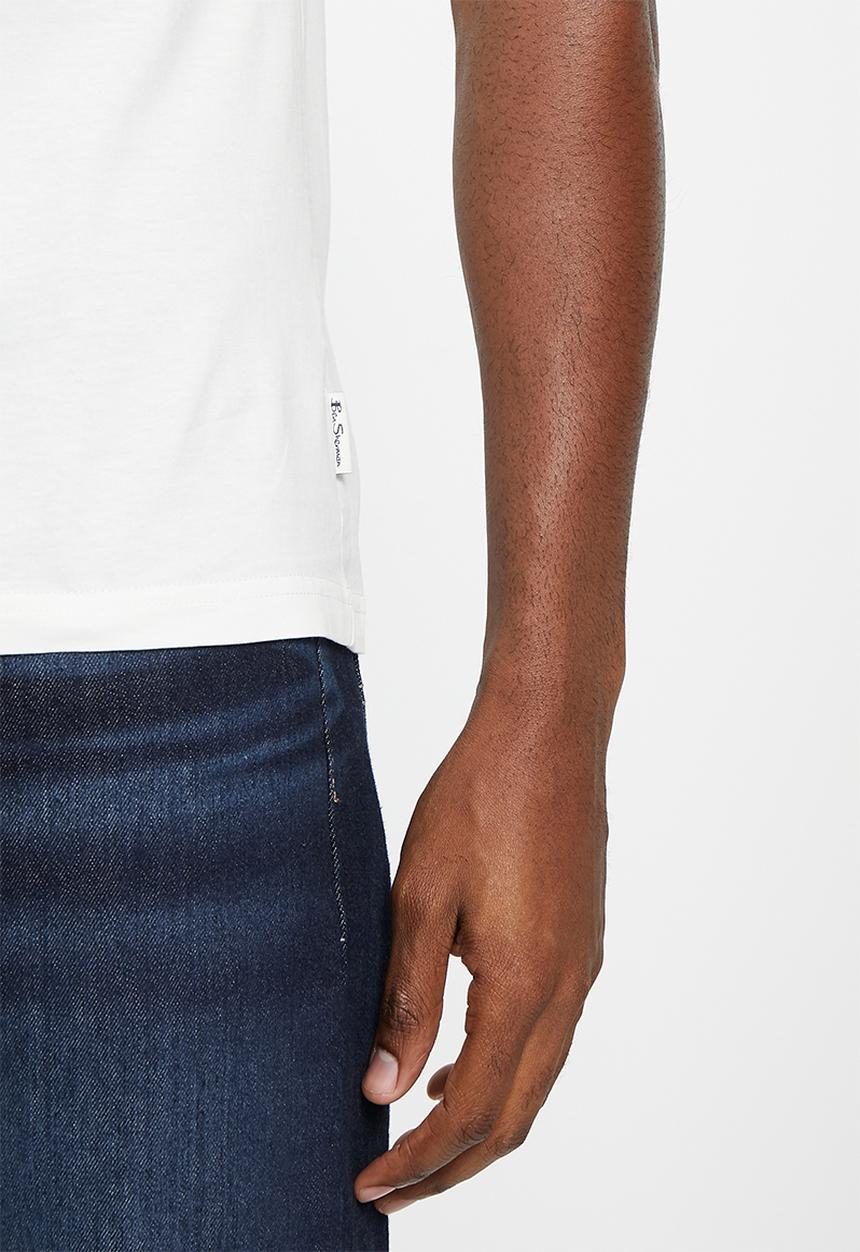 Ben Sherman - Target T-shirt - ivory blue