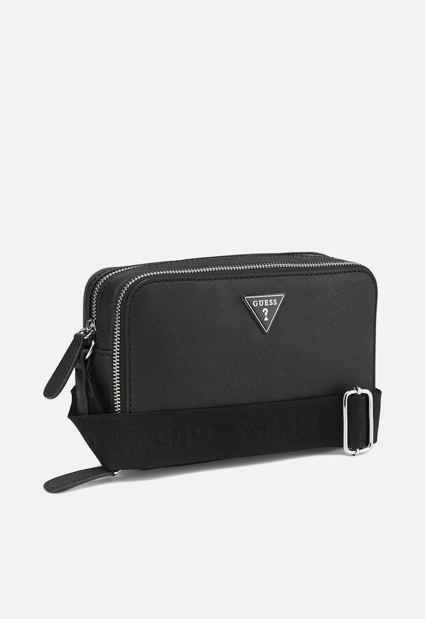 GUESS - Viviette mini dbl zip crossbody - black