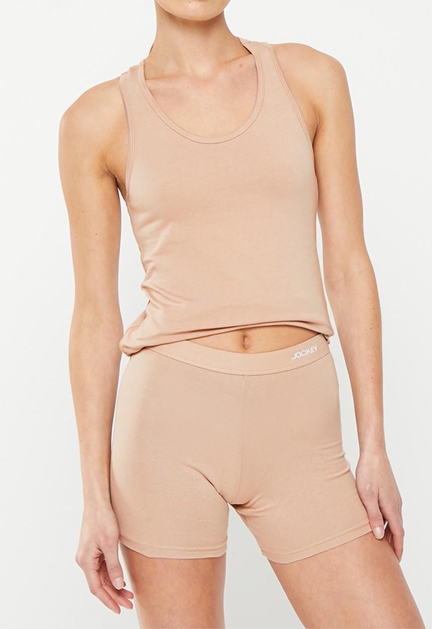 Jockey - Pure & simple biker shorts - beige