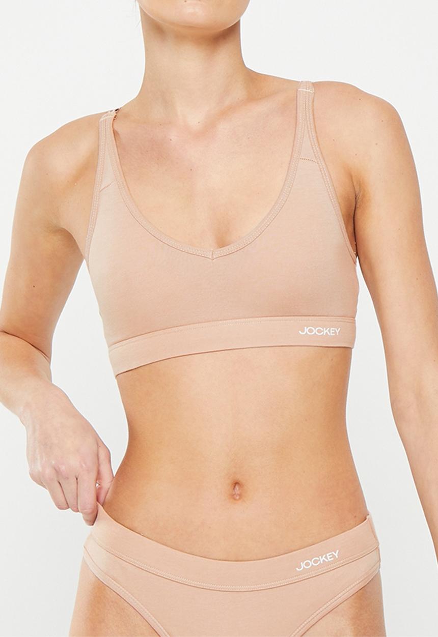 Jockey - Pure & simple bra top - dark beige