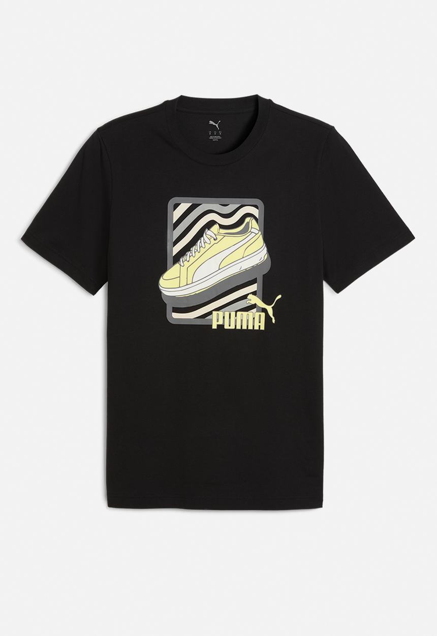 PUMA - Graphic sneaker tee - puma black