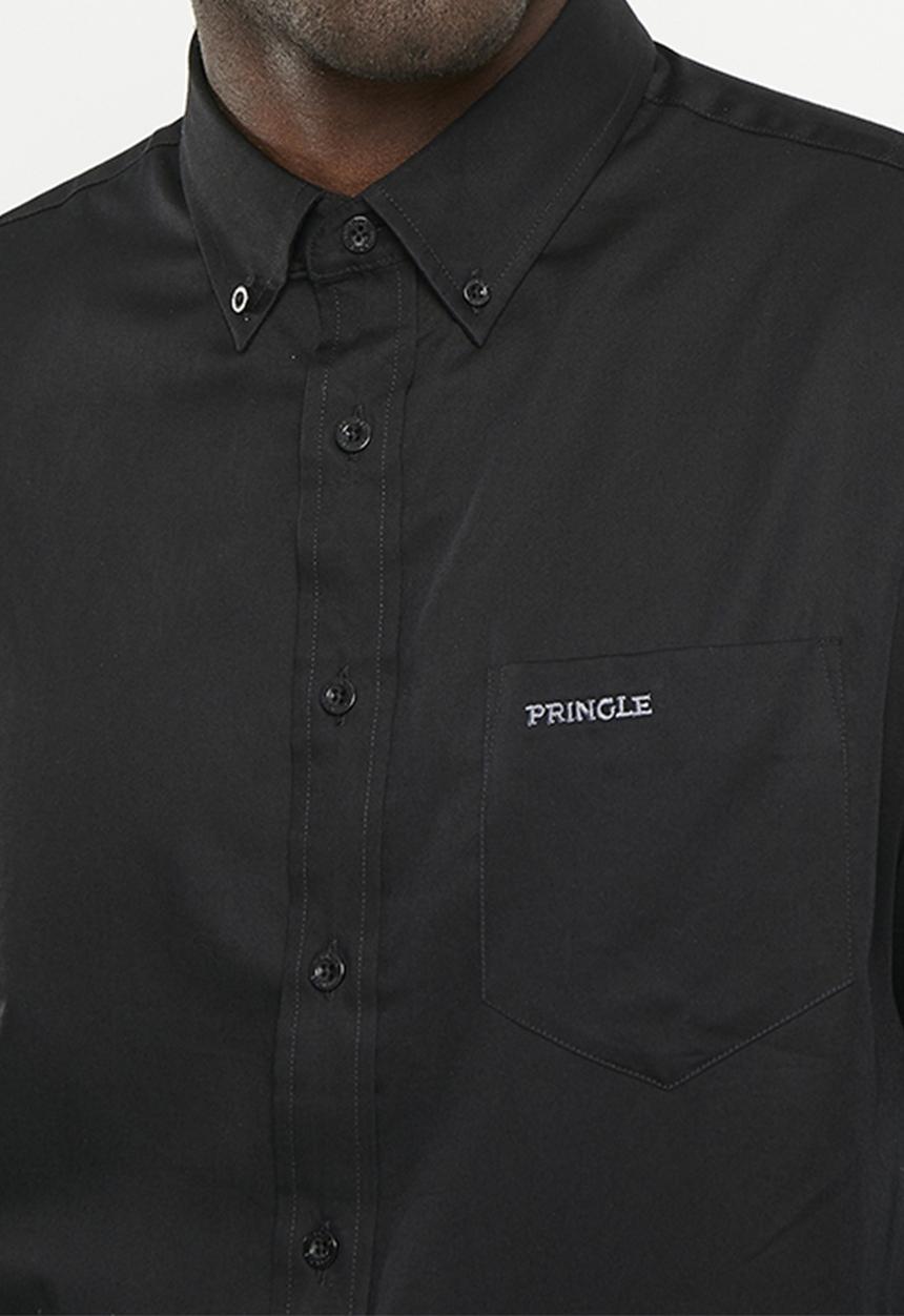 Pringle of Scotland - William long sleeve classic shirt - black