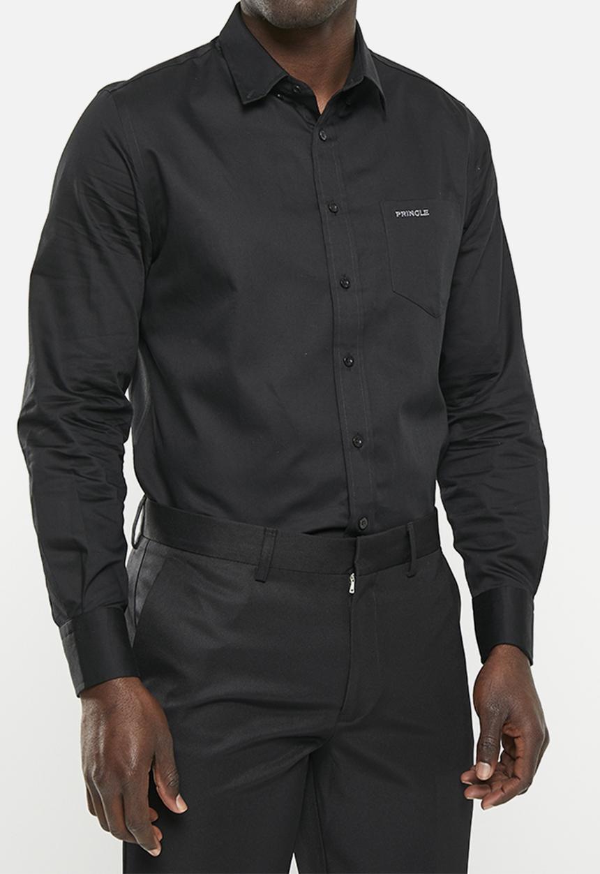 Pringle of Scotland - William long sleeve classic shirt - black