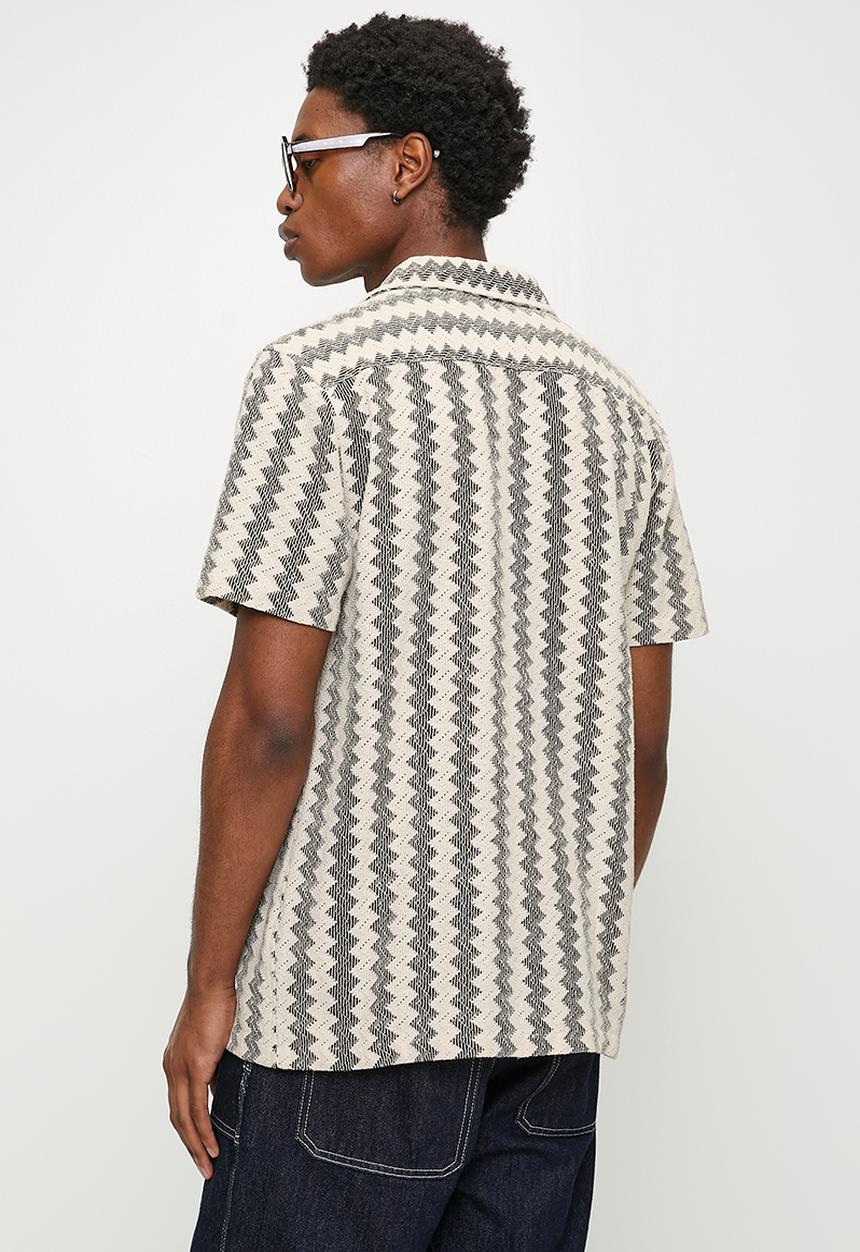 Brave Soul - Shirts - Ecru/Black