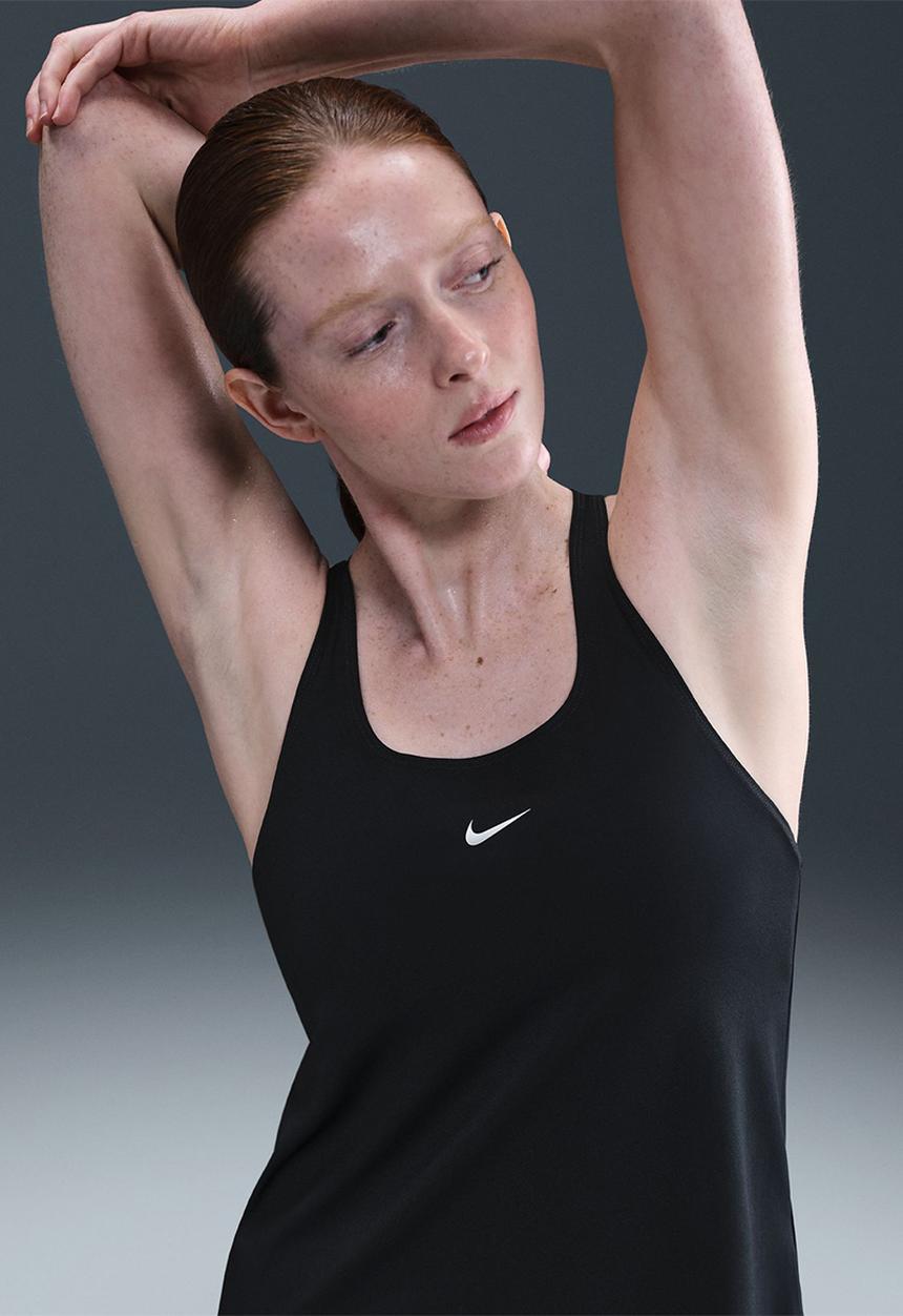 Nike - Nike Pro womens ELASTIKA tank - BLACK/WHITE