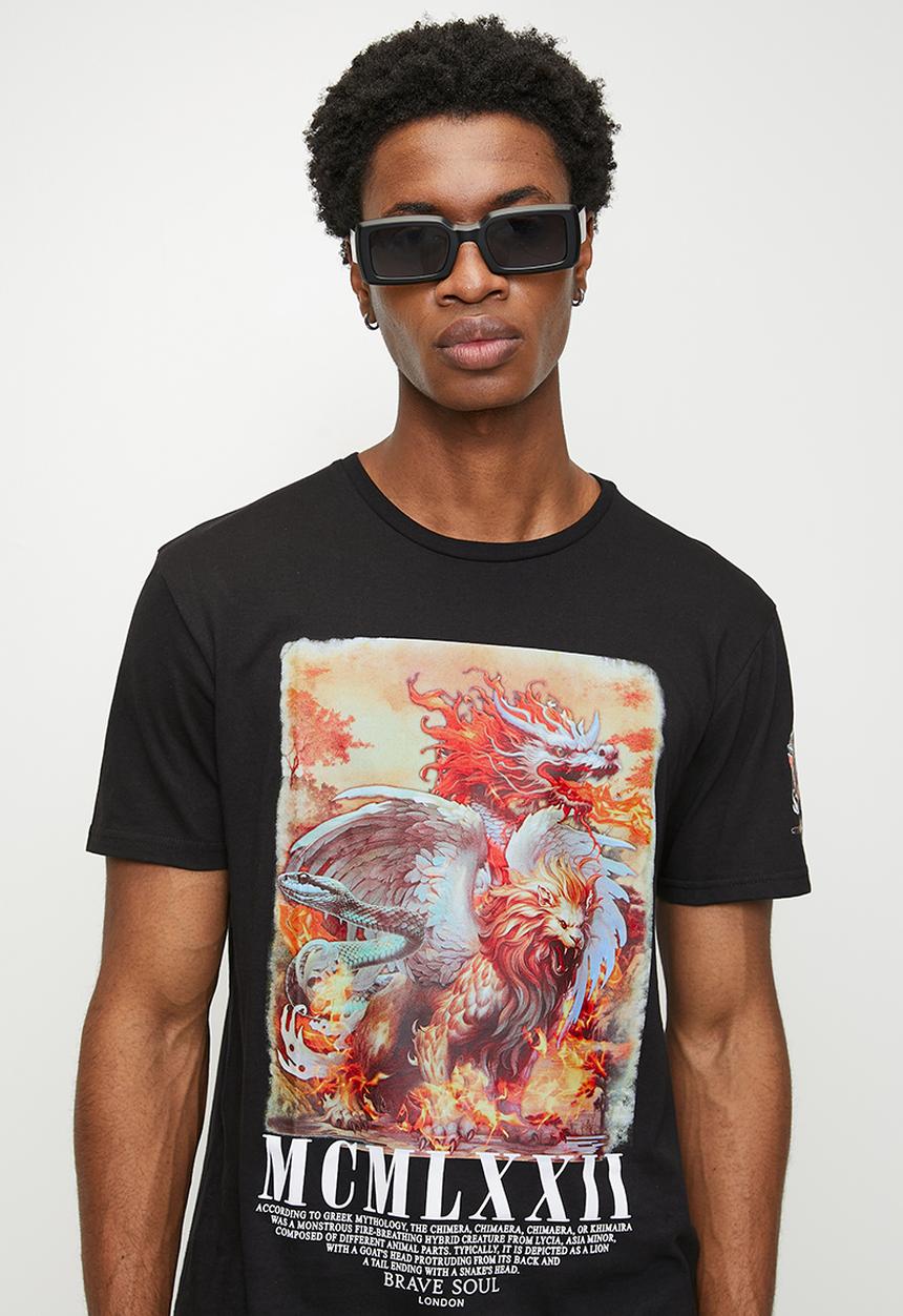 Brave Soul - T-Shirts - Jet Black