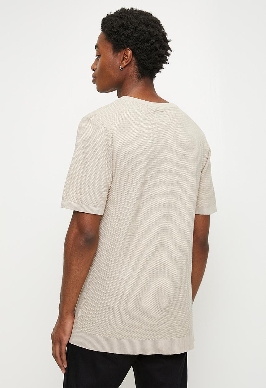 Brave Soul - Knitwear T-Shirt - Stone