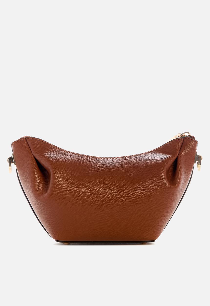 GUESS - Amorette top zip shoulder bag - brown