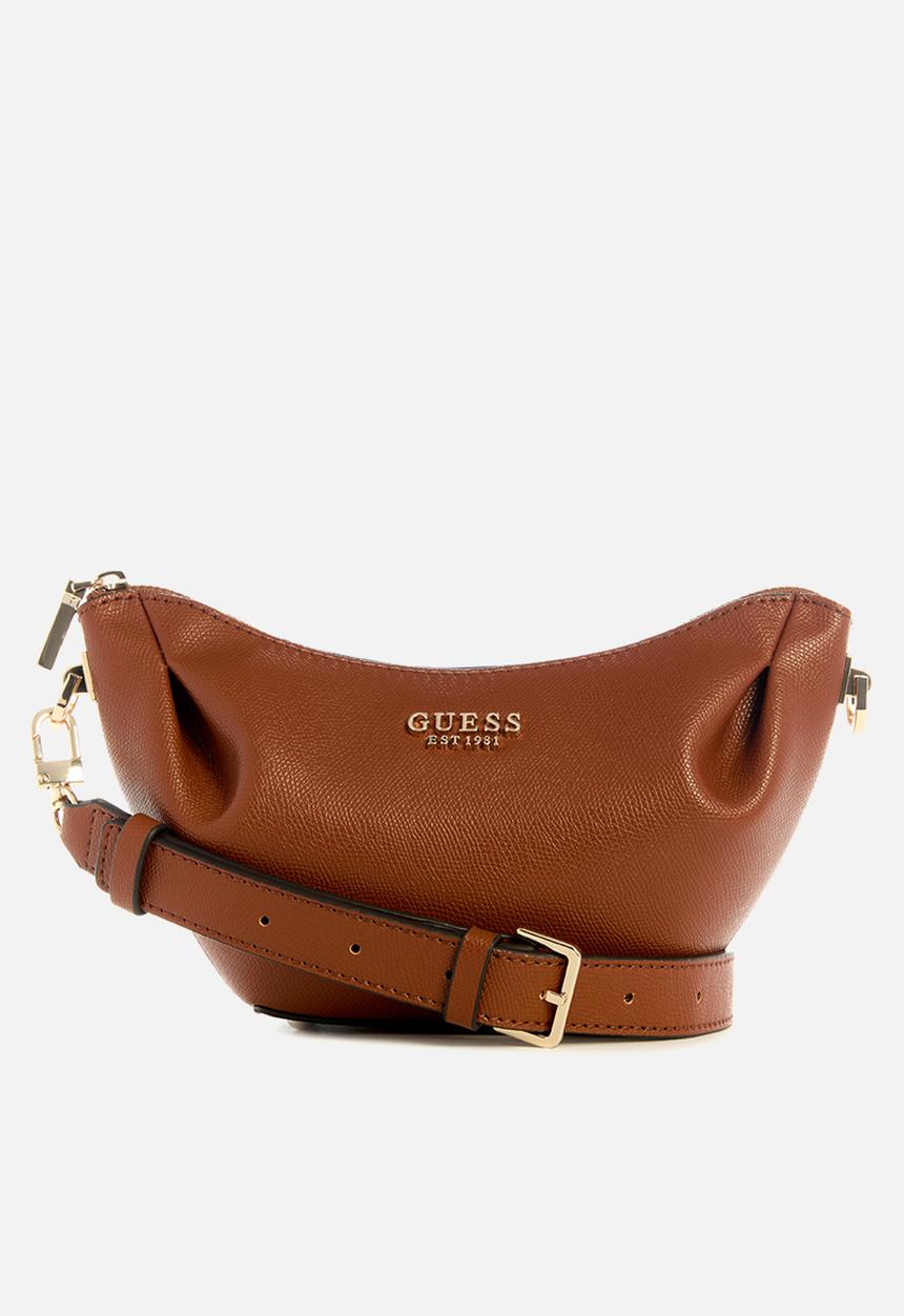 GUESS - Amorette top zip shoulder bag - brown