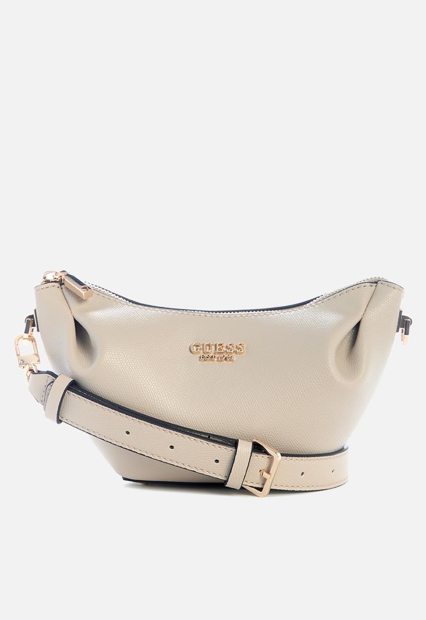 GUESS - Amorette top zip shoulder bag - beige