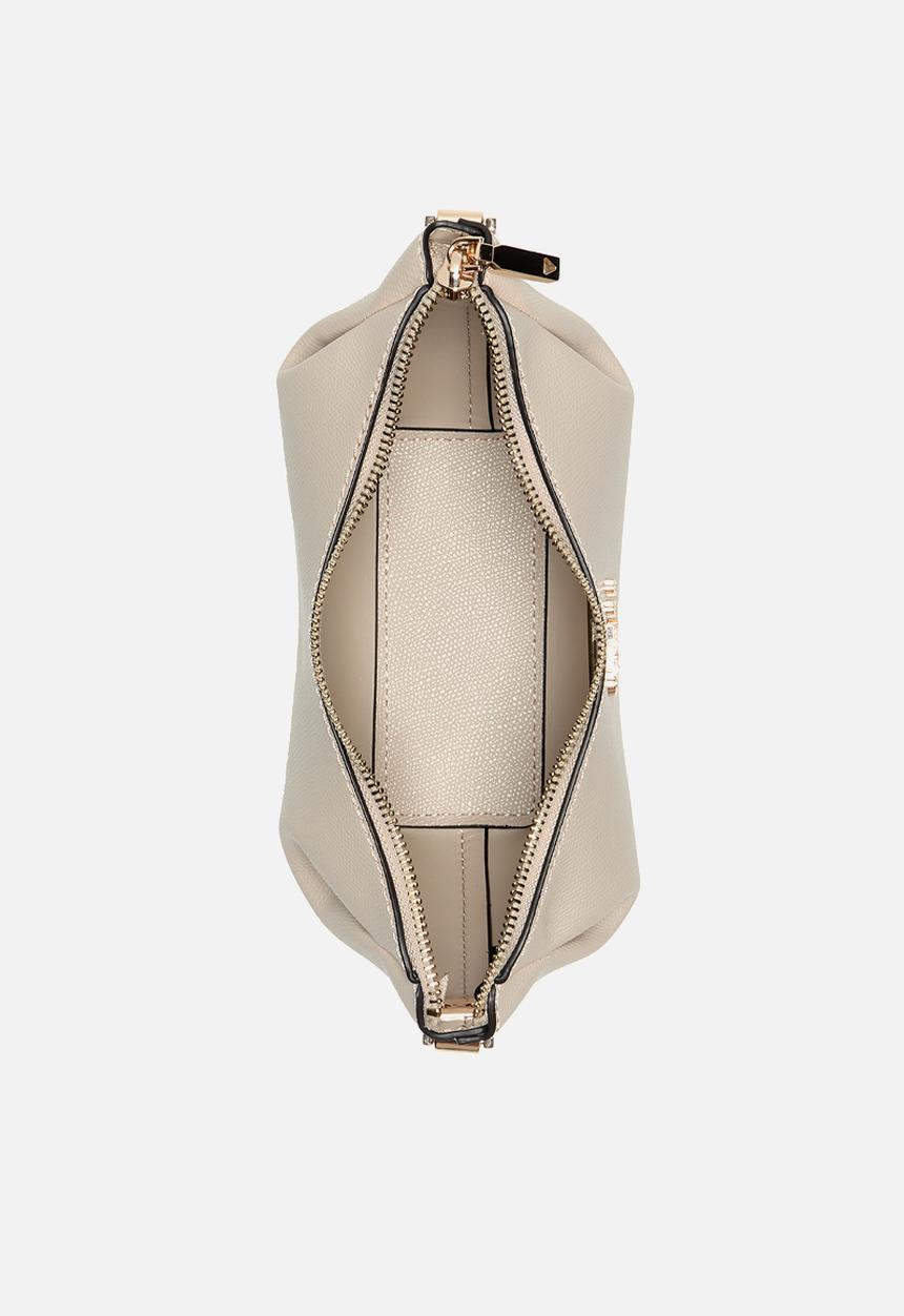 GUESS - Amorette top zip shoulder bag - beige