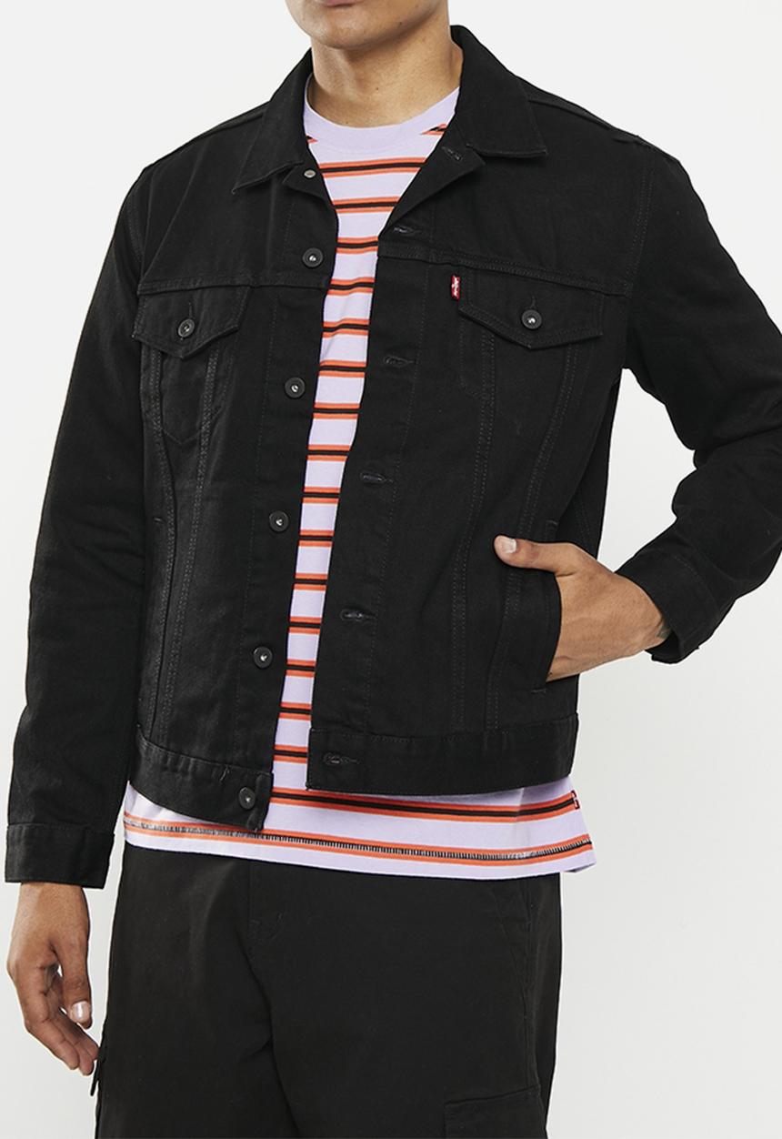 The trucker jacket za dark horse trucker- black