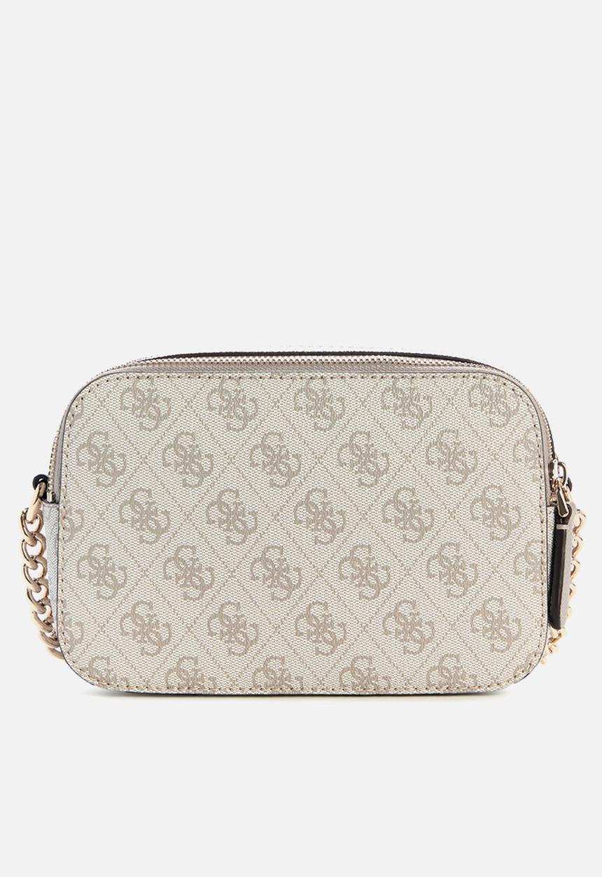 GUESS - Noelle camera crossbody - dark taupe logo