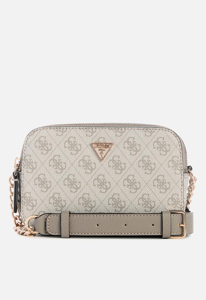 GUESS - Noelle camera crossbody - dark taupe logo