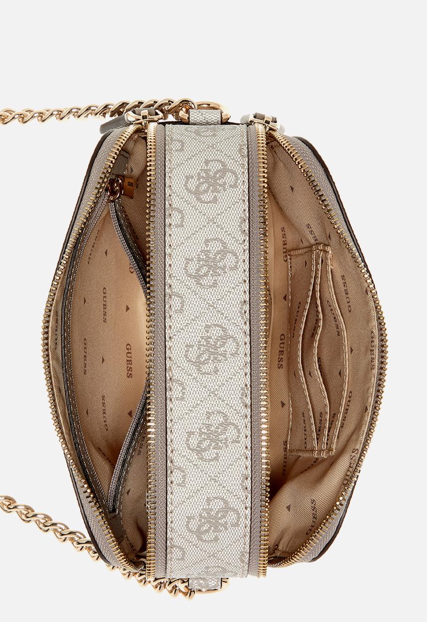 GUESS - Noelle camera crossbody - dark taupe logo