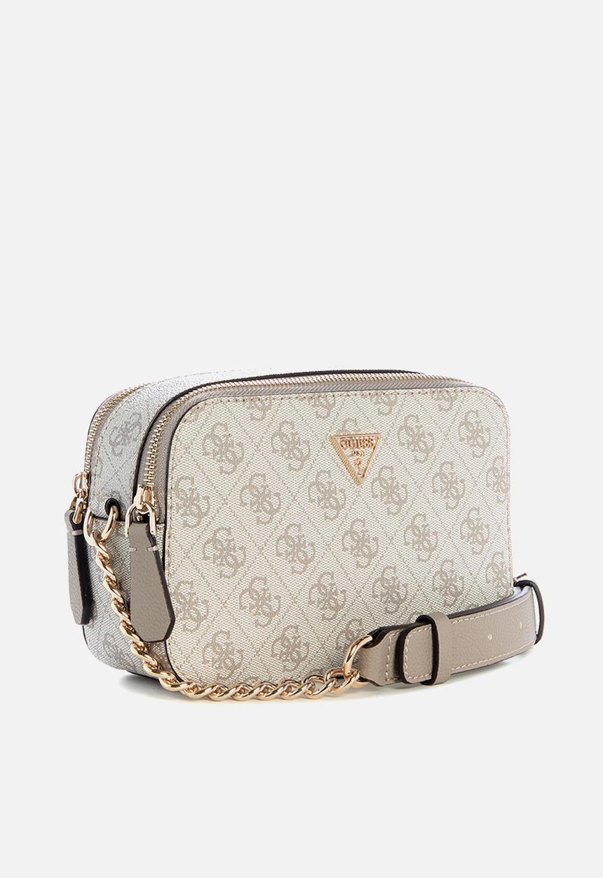 GUESS - Noelle camera crossbody - dark taupe logo