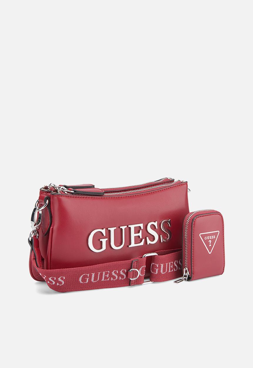 GUESS - Tyrah mini crossbody top zip - red