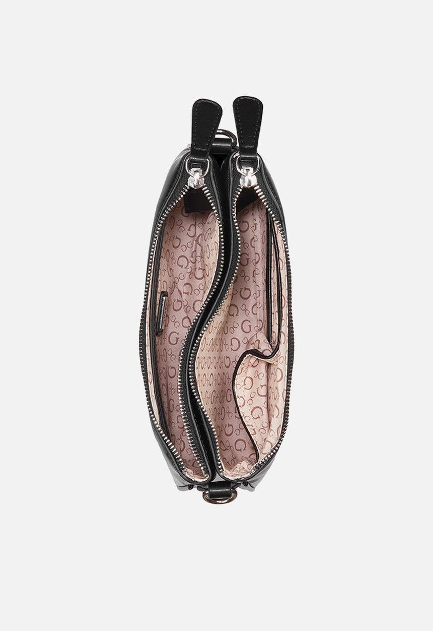 Tyrah mini crossbody top zip - black
