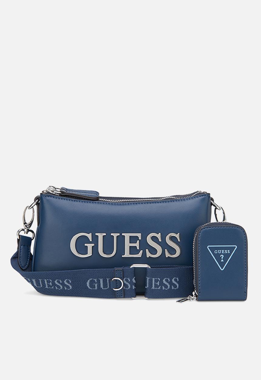 GUESS - Tyrah mini crossbody top zip - blue