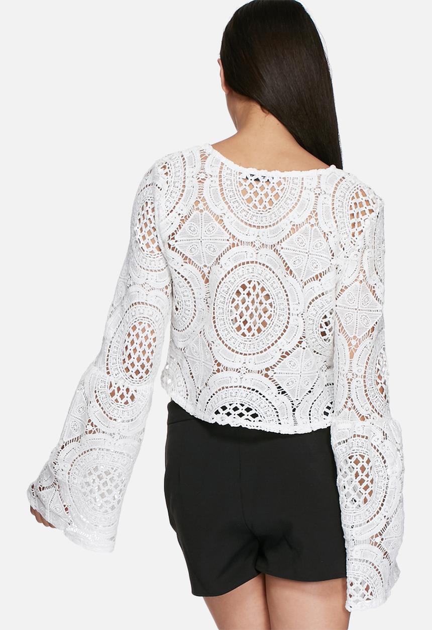 Glamorous - Lacy wide sleeve blouse