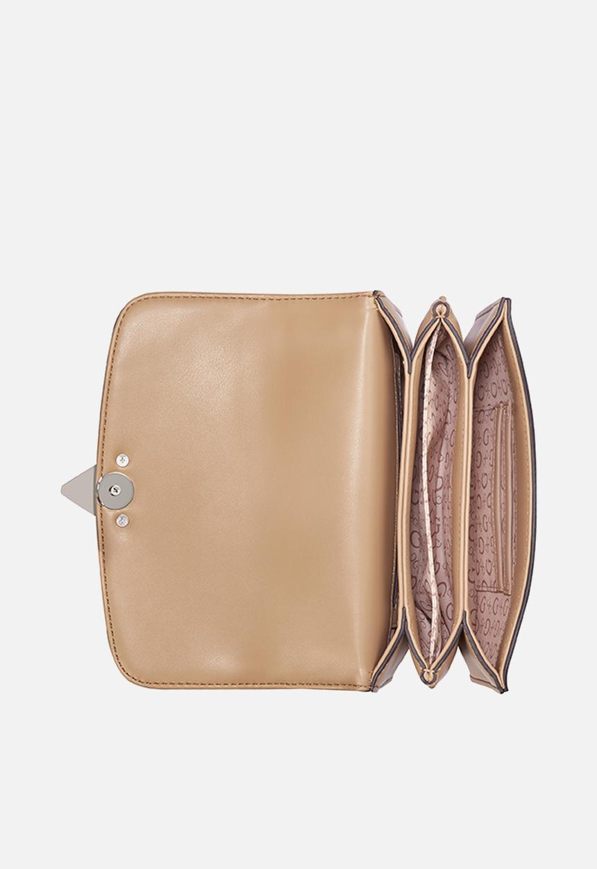 GUESS - Esmeray flap crossbody - beige
