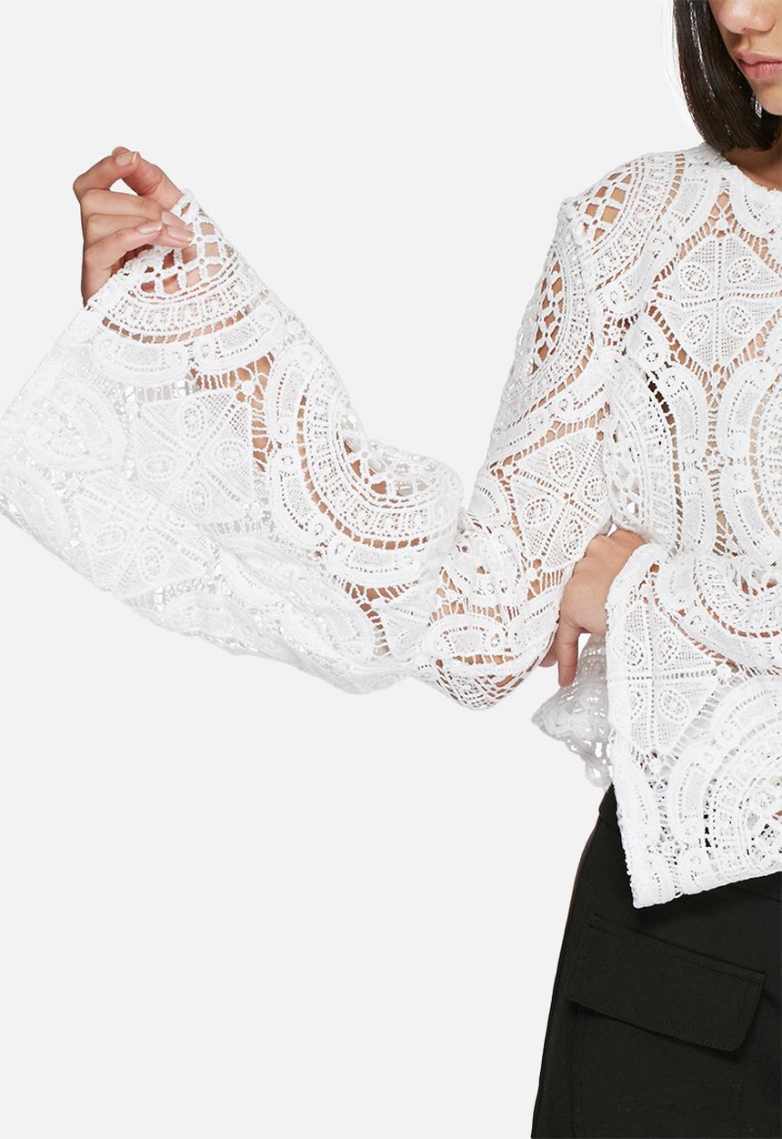 Glamorous - Lacy wide sleeve blouse