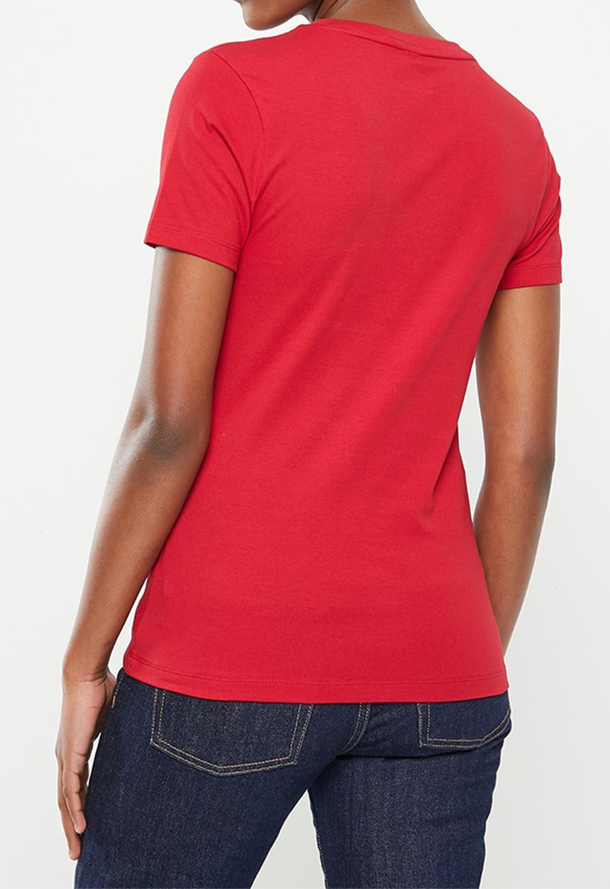 POLO - Wmn Kelly V-Neck Tee - Red