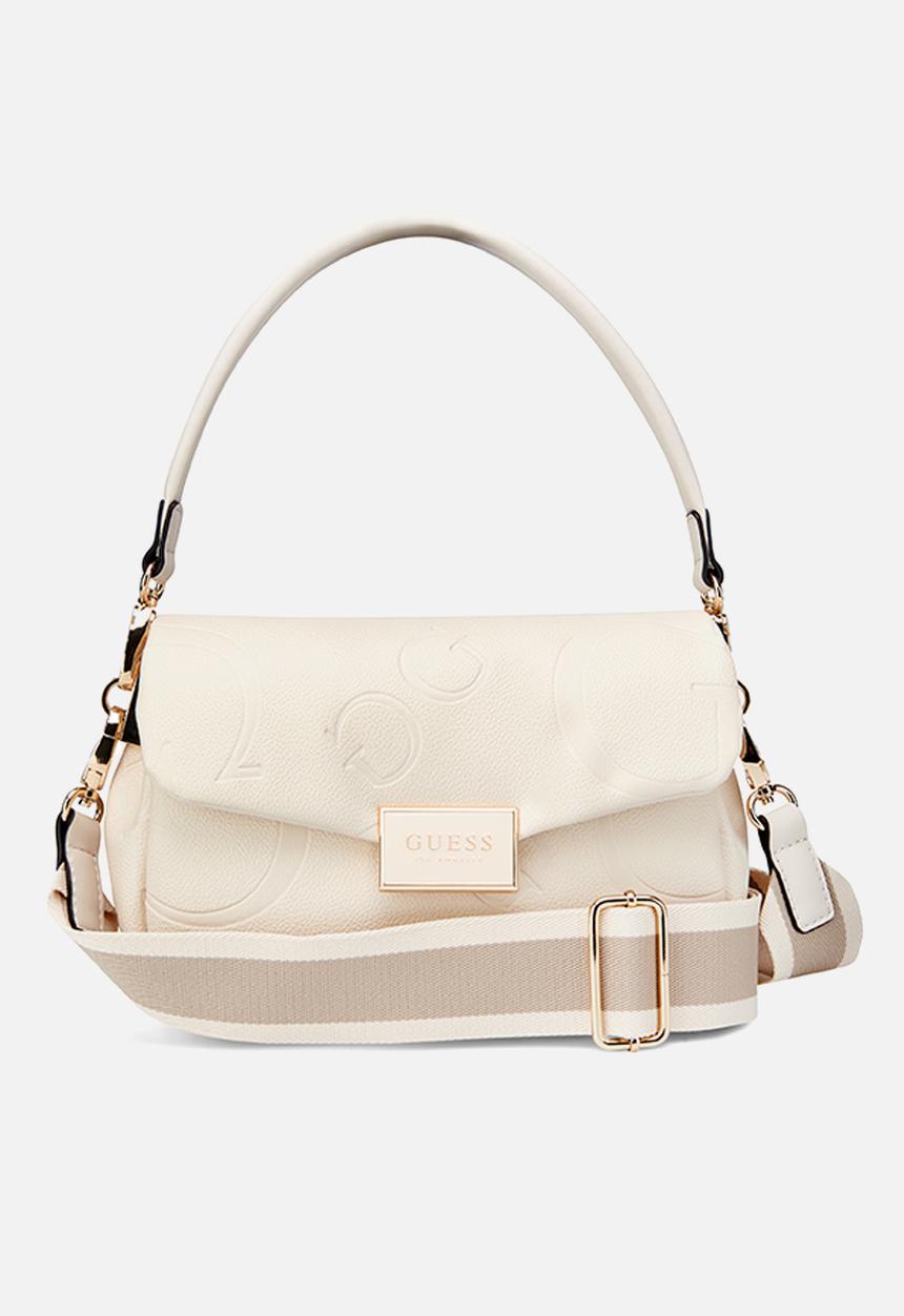 GUESS - Jarson crossbody flap - beige
