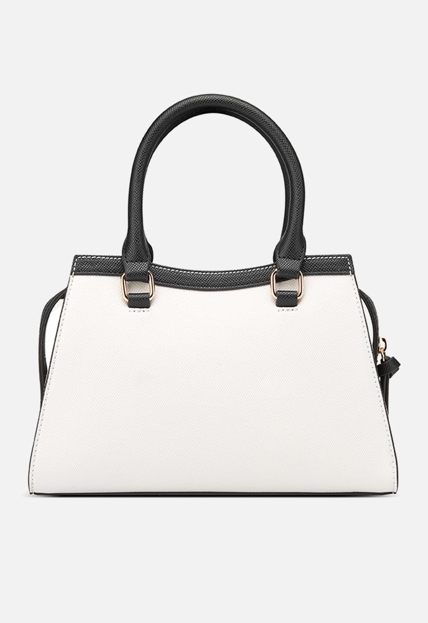 GUESS - Wrenley small satchel - stone