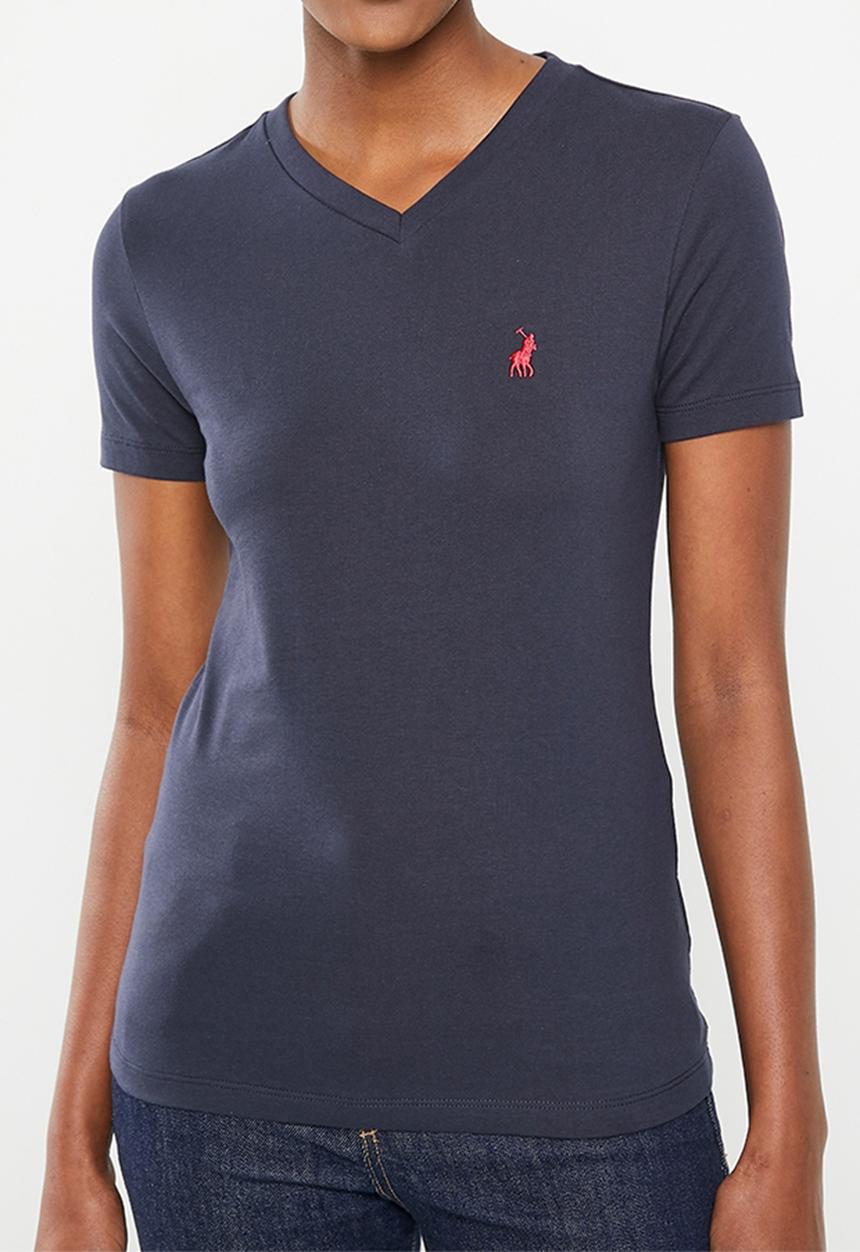 POLO - Wmn Kelly V-Neck Tee - Navy
