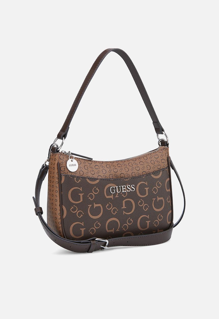 GUESS - Granby mini crossbody top zip - brown